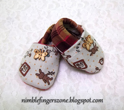 Fabric Shoes For Baby ~ Nimble Fingers Zone