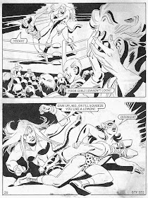 comic with women wrestling