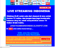 Cara Membuat Halaman TV ONLINE di Blog