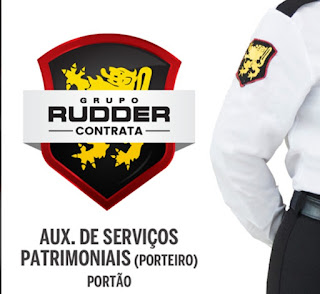 A empresa Rudder de Porto Alegre está contratando para Auxiliar de serviços patrimoniais.