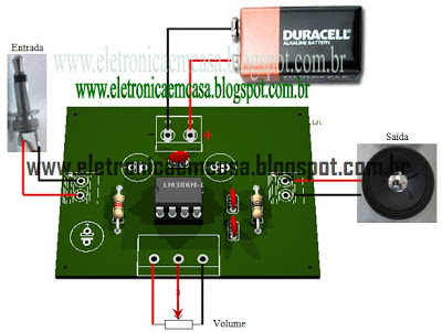 Amplificador de baixa potência