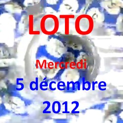 boules du LOTO - tirage du mercredi 5 décembre 2012