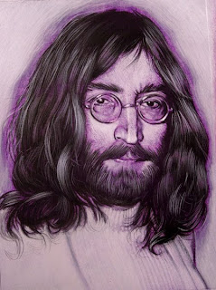 The Agony and the Ecstasy John Lennon Paint Sketch