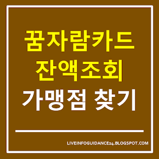 꿈자람카드 잔액조회