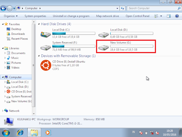 Cara Mudah Membagi Partisi  Hardisk di Windows 7