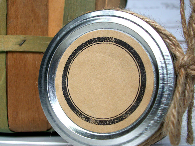 rustic black kraft canning jar labels