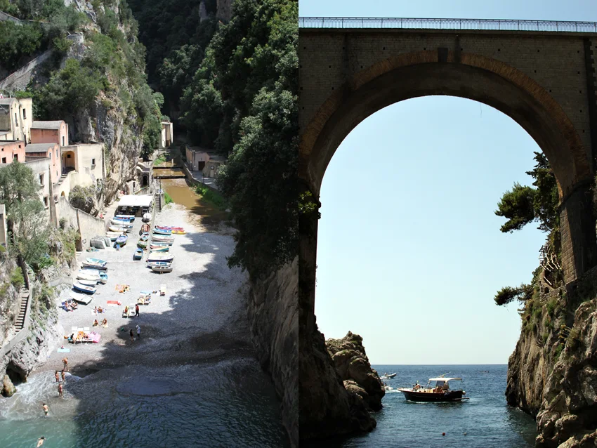 Furore znajduje się nad wybrzeżem Amalfi między miejscowościami Praiano i Conca dei Marini.