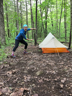 Women solo hiking