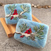 Winter Themed Felted Soaps