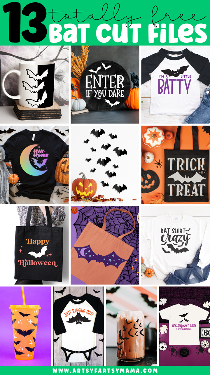 13 Free Halloween Bat SVG Cut Files