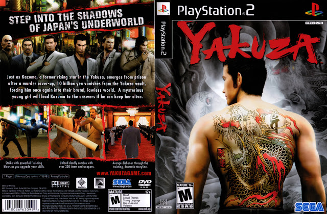 Descargar Yakuza ps2 iso NTSC-PAL (Ryū ga Gotoku, lit. "Como un Dragón") es una aventura de acción desarrollada y publicada por la empresa japonesa de videojuegos Sega, que aparece en 2005 para PlayStation 2.