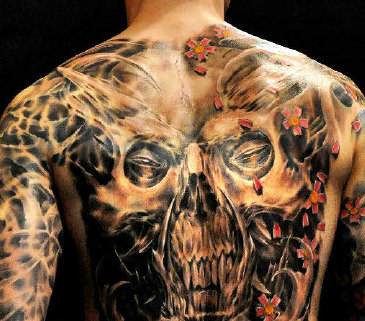body art example tattoo full on body