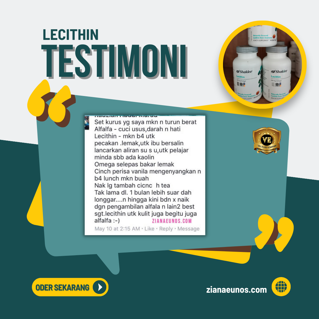 Testimoni Lecithin Shaklee