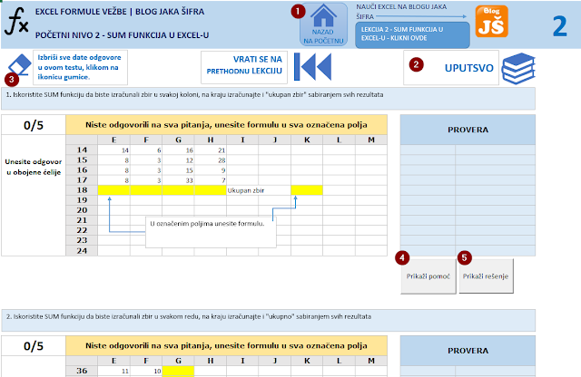 Excel testiranje besplatno