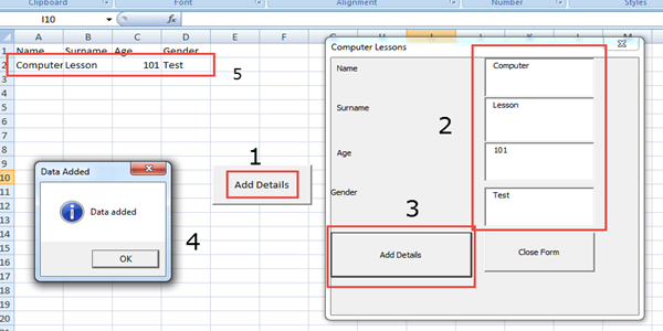 How to Create Simple User Form in Microsoft Excel