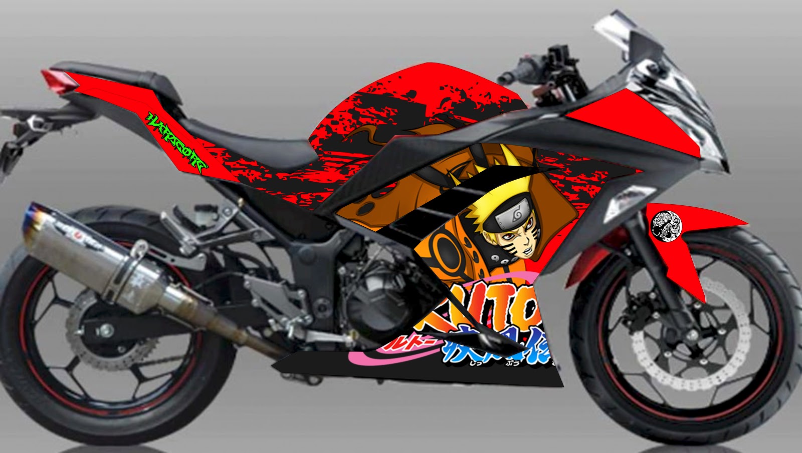 Striping Ninja 250 Mkr Stiker