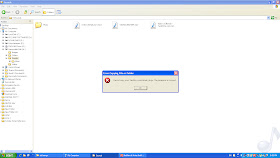 error while copying file: 'the parameter is incorrect'