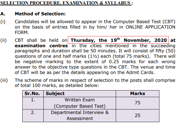PGIMER Chandigarh Recruitment 2020 Selection Process