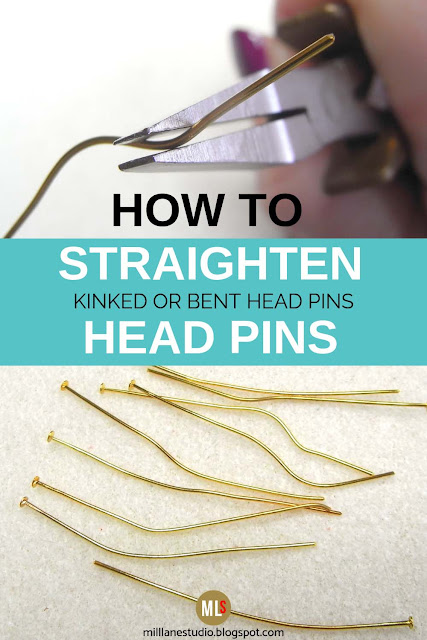 Straightening bent head pins inspiration sheet