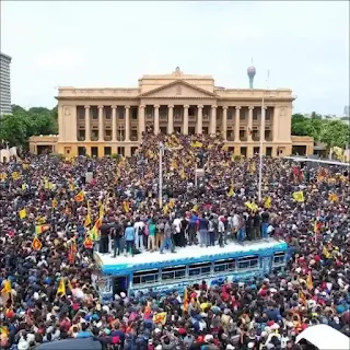 protest in sri lanka