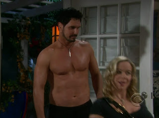 Don Diamont Shirtless on Bold and the Beautiful 20100405