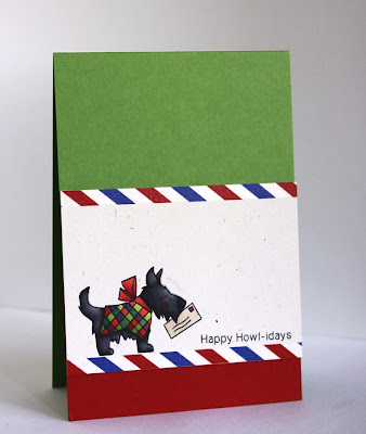 Dog Christmas Card by Alice Wertz for Newton's Nook Designs