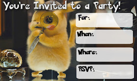 detective pikachu free invitations