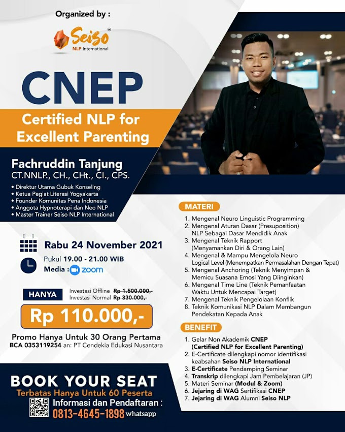 Certified NLP For Excellent Parenting Batch November 2021