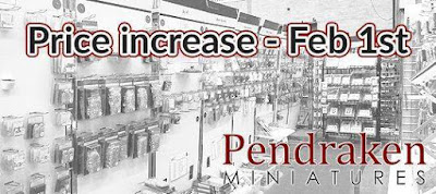 Price Increase from Pendraken Miniatures