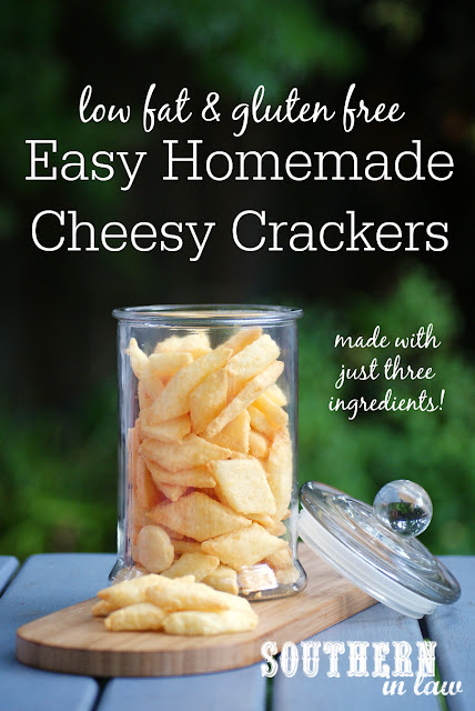 Easy Healthy Homemade Cheese Crackers Recipe - gluten free, low fat, egg free, sugar free, healthy, homemade crackers