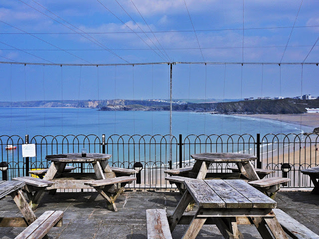 Sea View from Fort Inn, Newquay, Cornwall