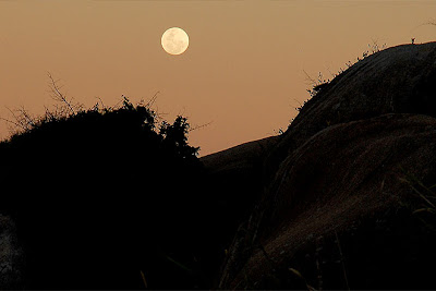 Foto da Lua cheia na praia mole em florianópolis Santa Catarina 