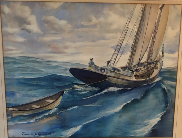 Pennsylvania Painters Francis Quirk  maritime watercolor boat sailboat