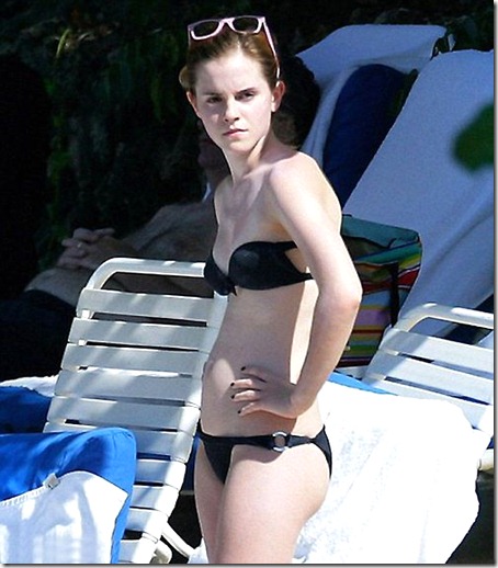 emma watson hot bikini