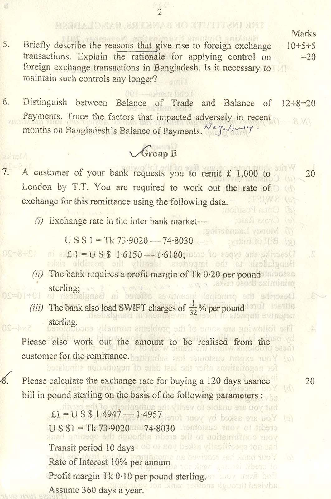 ... november 2011 jaibb question paper daibb nov 2011 international trade