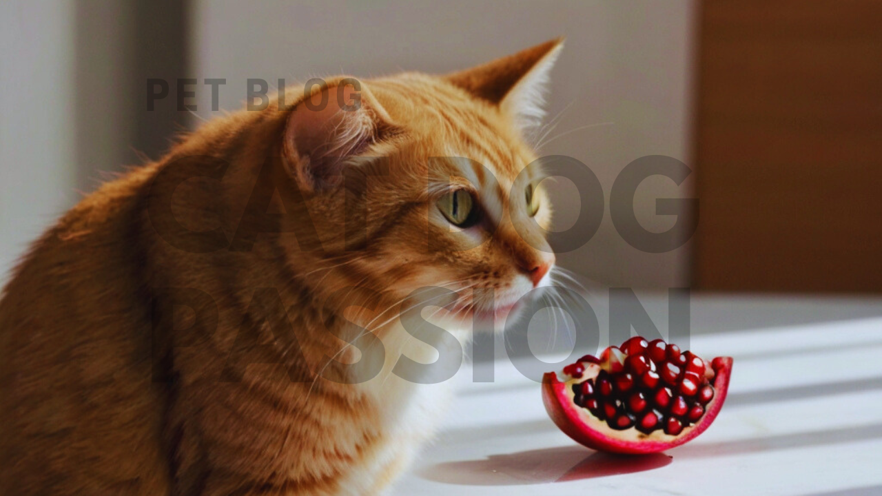 Cats Eat Pomegranate