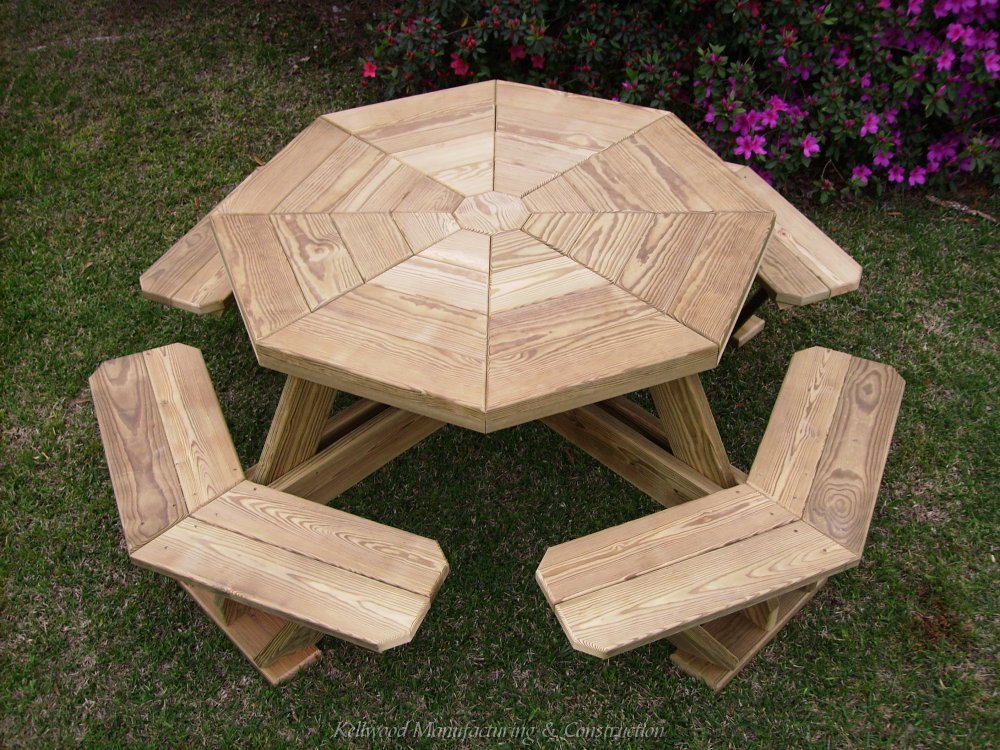 Build Your Shed: Octagonal Picnic Table Plans: An ...