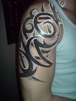 Tribal Tattoo Arm Sleeve Design