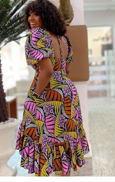 Latest Open Back: Ankara Dresses 2022.