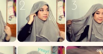 Tutorial Hijab Simple untuk wajah bulat atau kotak 