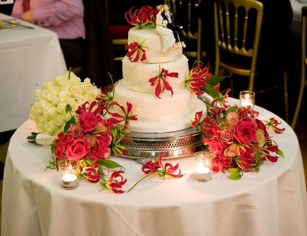 wedding reception cake table ideas