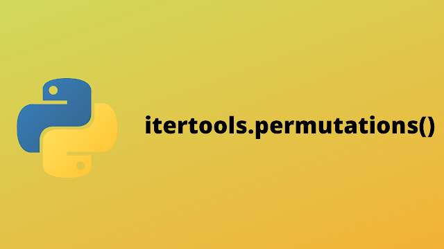 HackerRank itertools.permutations() solution in Python