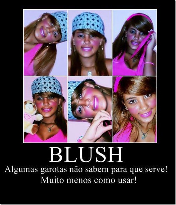 Como não usar blush