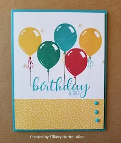 Sunny Studio Stamps: Birthday Balloon Customer Card Share by Tiffany Horton-Allen