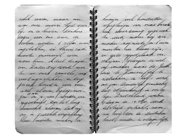 image from  Snapshots by Corina Duyn, of diary page by Jan Duyn