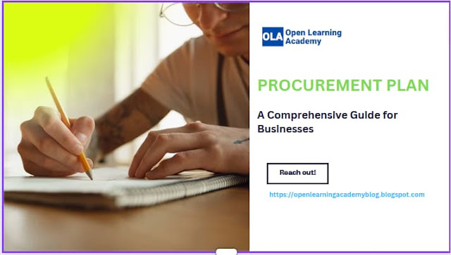 Procurement Plan - A Comprehensive Guide for Businesses