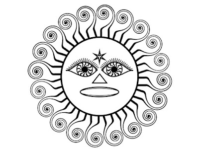 Sunface - FREE Coloring Book Art by Greg Vanderlaan