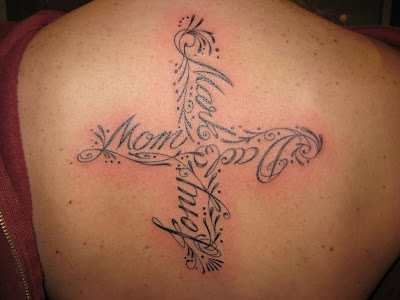 Mom's Cross Tattoo Image