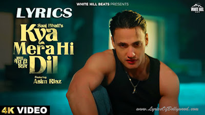 Kya Mera Hi Dil Song Lyrics | Saaj Bhatt | Asim Riaz, Akanksha Arya | Amjad Nadeem Aamir