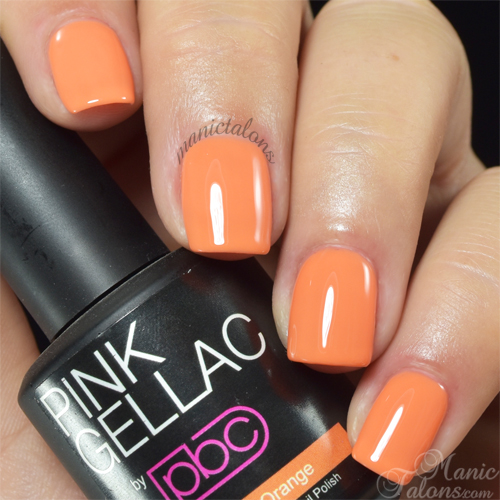 Pink Gellac Neon Orange Swatch